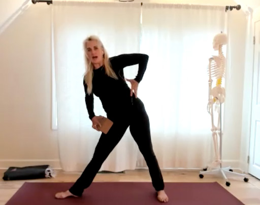 Leslee teaching alignment yoga class - Tune Yoga